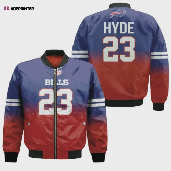 Buffalo Bills Micah Hyde Bomber Jacket – Blue And Red