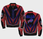 Buffalo Bills Team Logo Bomber Jacket – Red Black And Blue