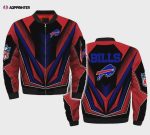 Buffalo Bills Team Logo Bomber Jacket – Red Black And Blue