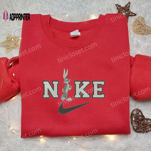 Looney Tunes Bugs Bunny Basketball x Nike Shirt – Cartoon Embroidered Nike Inspired