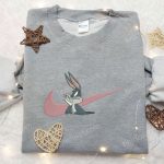 Bugs Bunny x Nike Embroidered Shirt: Custom Looney Tunes Swoosh Tee