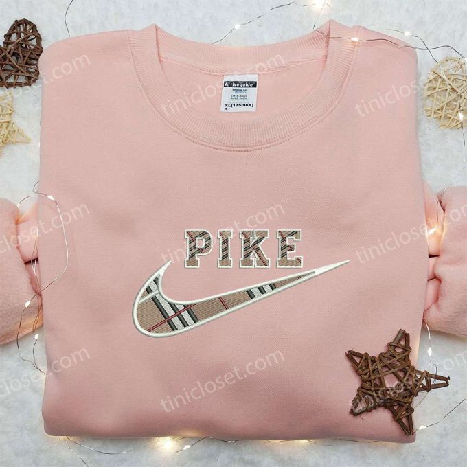 Burberry Pike x Nike Embroidered Sweatshirt: Brand & Nike Inspired Shirt