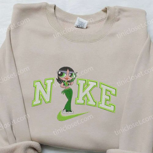 Nike x Buttercup Embroidered Sweatshirt: Powerpuff Girls & Inspired Shirt