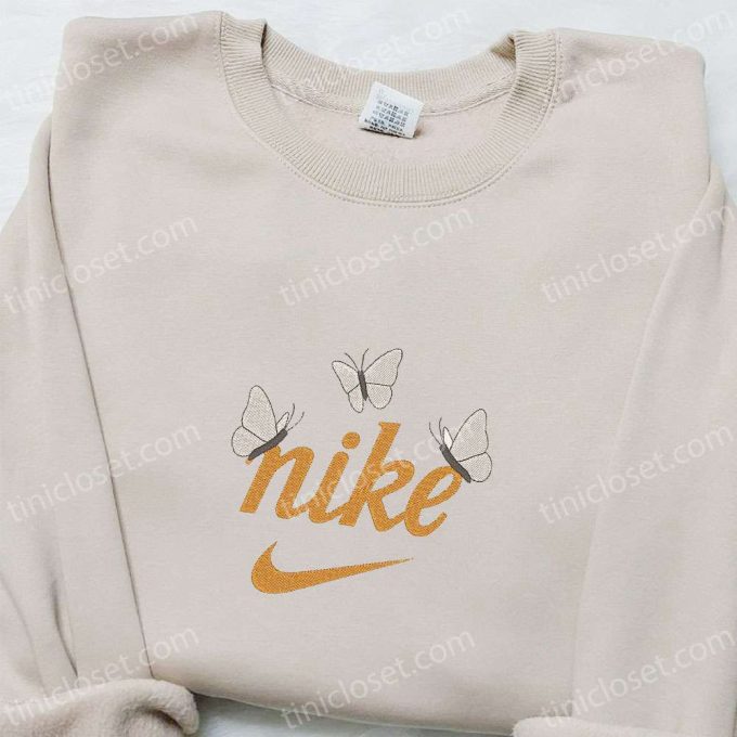 Embroidered Butterflies x Nike Sweatshirt & Animal Shirt: Perfect Family Gift Ideas