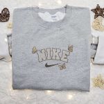 Custom Butterfly x Nike Animal Embroidered Shirt: Best Birthday Gift Idea