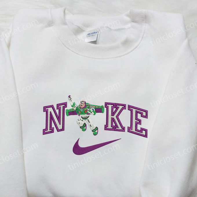 Buzz Lightyear Fly x Nike Embroidered Shirt – Cartoon & Nike Embroidery