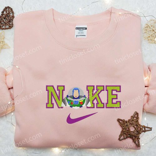 Buzz Lightyear x Nike Cartoon Sweatshirt: Disney Characters Embroidered Shirt – Best Family Gift Ideas