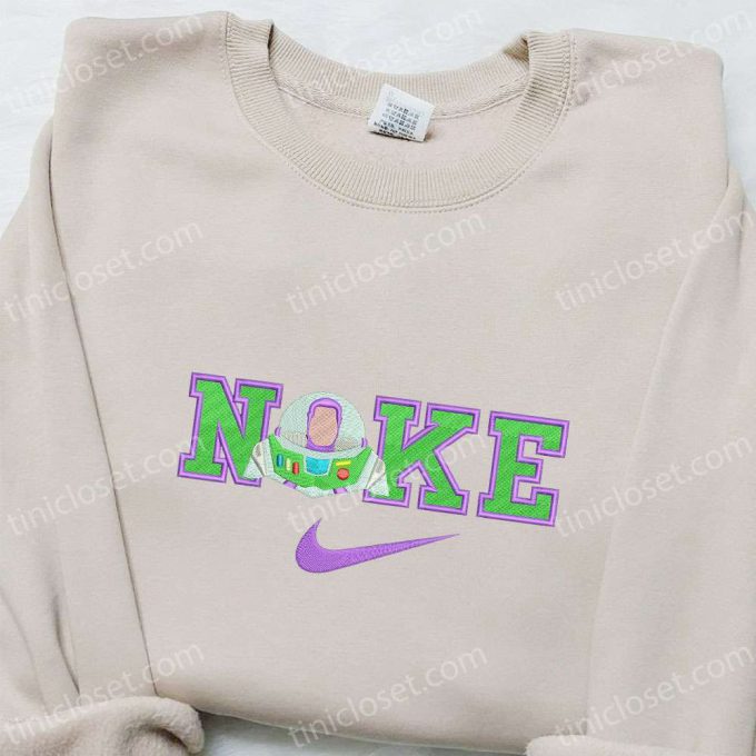 Buzz Lightyear x Nike Cartoon Embroidered Sweatshirt: Best Nike-Inspired Birthday Gift Idea