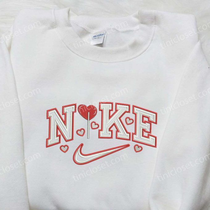 Candy Love x Nike Embroidered Shirt – Valentine s Day Inspired Unique Nike Shirt