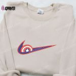 Baseball Classic Cap Men Hattain America x Swoosh Movie Embroidered Sweatshirt – Marvel Universe Hoodie Best Birthday Gift for Family