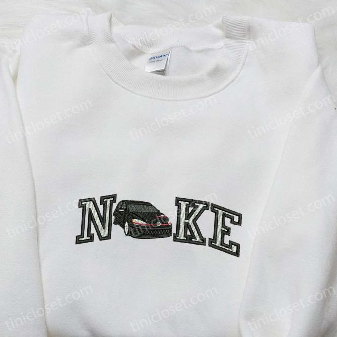 Car x Nike Embroidered Sweatshirt: Transportation Hoodie – Perfect Birthday Gift