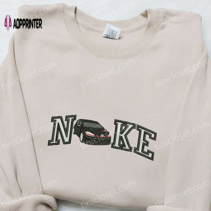 Car x Nike Embroidered Sweatshirt: Transportation Hoodie – Perfect Birthday Gift