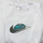 Stylish Car x Swoosh Embroidered Hoodie & Transportation Shirt Nike Inspired Collection