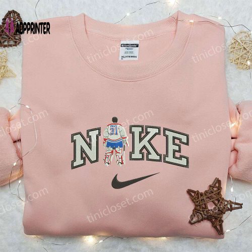 Custom Nike Embroidered Sweatshirt Unique Nike Inspired Shirt Best Birthday Gift Ideas