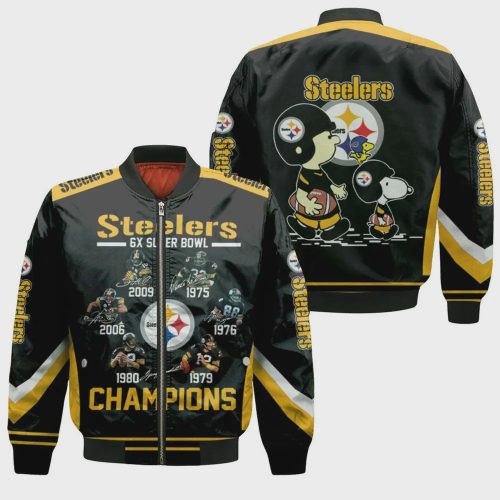 Champions Pittsburgh Steelers Pattern Bomber Jacket