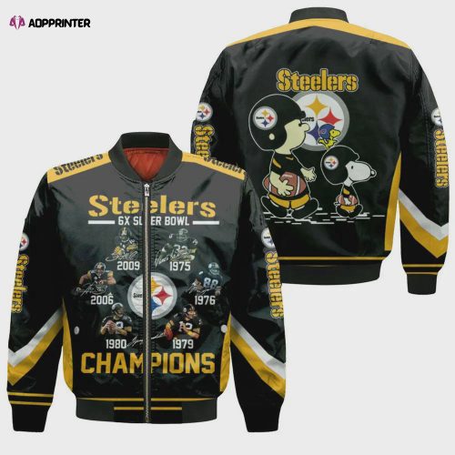 Carolina Panthers Players Running Pattern Bomber Jacket – Black And Blue