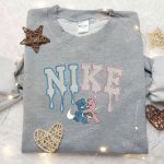 Cheer & Grumpy Bear x Nike Embroidered Shirt – Custom Cartoon Care Bear Tee