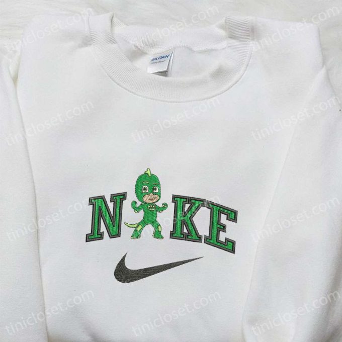 Chibi Gekko x Nike Cartoon Embroidered Shirt PJ Masks & Nike Inspired Apparel