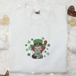 Chibi Pennywise Shamrock Embroidered Shirt & Hoodie: Best Saint Patrick’s Day Gift Ideas