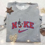 Chibi Spider-Man Heart x Nike Sweatshirt: Best Gifts for Family Nike Inspired Embroidered Shirt