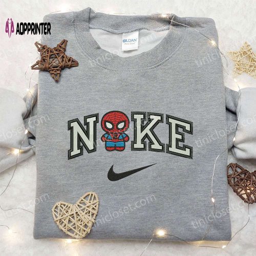 Spider-Man x Nike Embroidered Sweatshirt No Way Home Shirt Nike Inspired