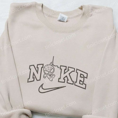 Chibi Spider-Man x Nike Movie Embroidered Sweatshirt: Best Gift for Family Hoodie & Custom T-Shirt