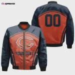 Chicago Bears Bomber Jacket 3D Printed Custom Text Curve Style Sport