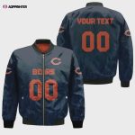 Chicago Bears Bomber Jacket 3D Printed Team Logo Custom Text And Number