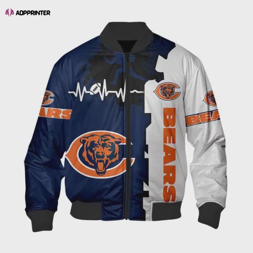 Chicago Bears Logo NFL 2024 Unisex Bomber Jacket V8