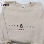 Chicago Town x Nike Embroidered Hoodie & Shirt: Perfect Family Gift with Nike-Inspired Design