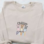 Chillin With My Peeps Bluey Shirt & Thanksgiving Hoodie – Best Holiday Gift Ideas