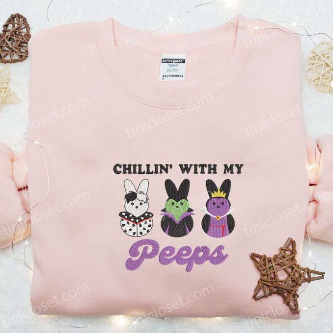 Chillin With My Peeps Disney Villains Shirt & Thanksgiving Hoodie – Top Holiday Gift Ideas