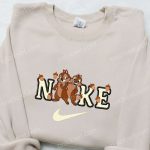 Chip and Dale x Nike Cartoon Embroidered Shirt – Playful & Stylish Disney x Nike Collaboration