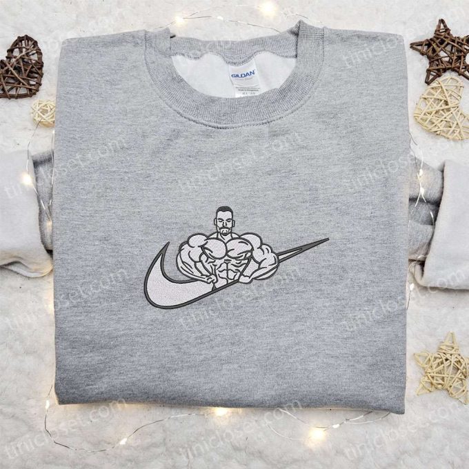 Chris Bumsted x Nike Swoosh Embroidered Sweatshirt: Celebrity-Inspired Shirt