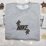 Christian Cross x Nike Embroidered Shirt & Hoodie: Perfect Thanksgiving & Christmas Gift Idea