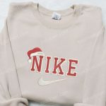 Christmas Hat x Nike Embroidered Sweatshirt & Shirt: Custom T-shirt for Festive Style