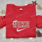 Christmas Hat x Nike Embroidered Sweatshirt & Shirt: Custom T-shirt for Festive Style