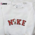 Christmas Snoopy x Nike Embroidered Sweatshirt – Peanuts Cartoon Shirt Nike Inspired