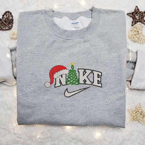 Christmas Tree x Nike Embroidered Sweatshirt: Best Nike Inspired Gift Idea for Christmas