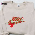 Nike Embroidered Christmas Wreath Sweatshirt – Best Gift Idea for Nike Fans!