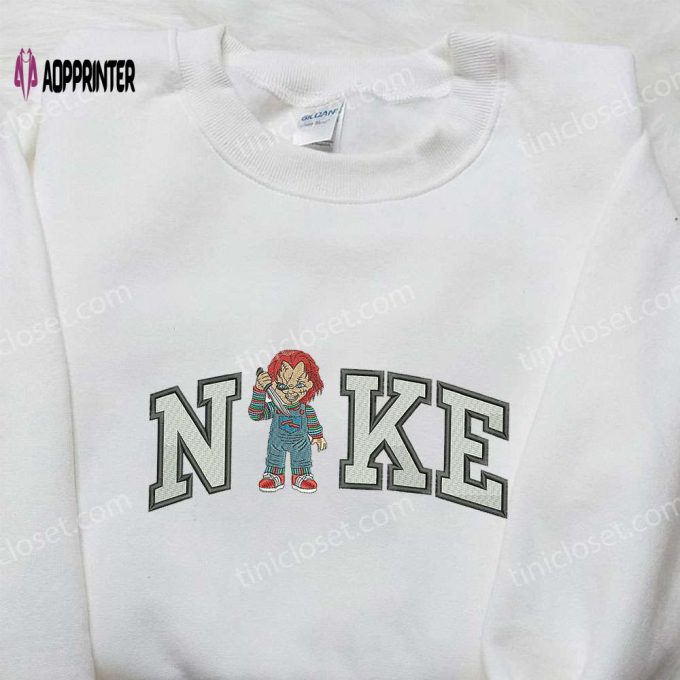 Chucky Stand x Nike Embroidered Shirt Child s Play Custom Tee