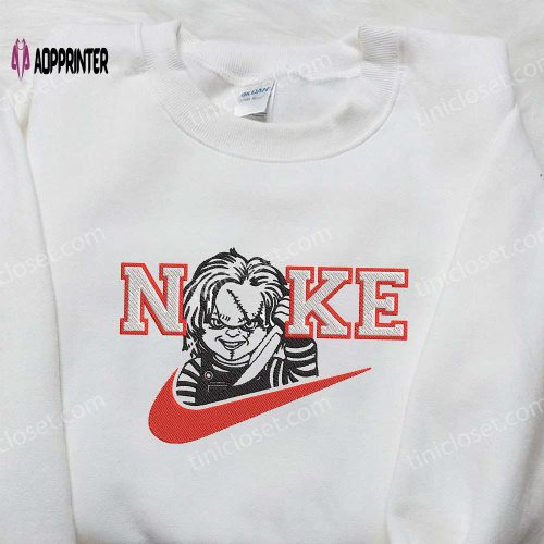 Deadpool Chibi x Nike Embroidered Shirt – Custom Marvel Tee with Nike Logo