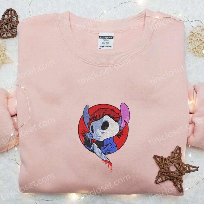 Chucky x Stitch Halloween Embroidered Shirt – Scary & Best Halloween Gift Ideas