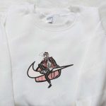 Chuuya Nakahara x Nike Swoosh Anime Embroidered Sweatshirt & Bungo Stray Dogs Shirt: Unique Nike Inspired Embroidery