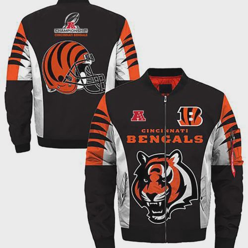 Cincinnati Bengals AFC Conference Champions Black Bomber Jacket