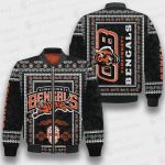 Cincinnati Bengals Classic Pattern NFL 3D Bomber Jacket