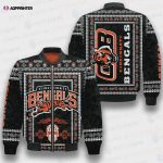 Cincinnati Bengals Classic Pattern NFL 3D Bomber Jacket