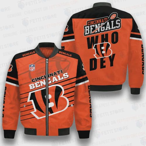 Cincinnati Bengals National Football League 3D Bomber Jacket SH1