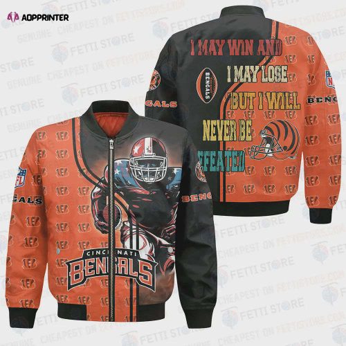 Cincinnati Bengals Fans Skull Pattern Bomber Jacket – Gray