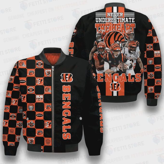 Cincinnati Bengals NFL 2023 Unisex AOP Bomber Jacket